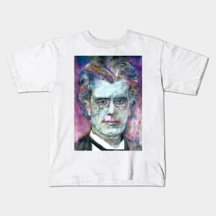 GUSTAV MAHLER - watercolor portrait .1 Kids T-Shirt